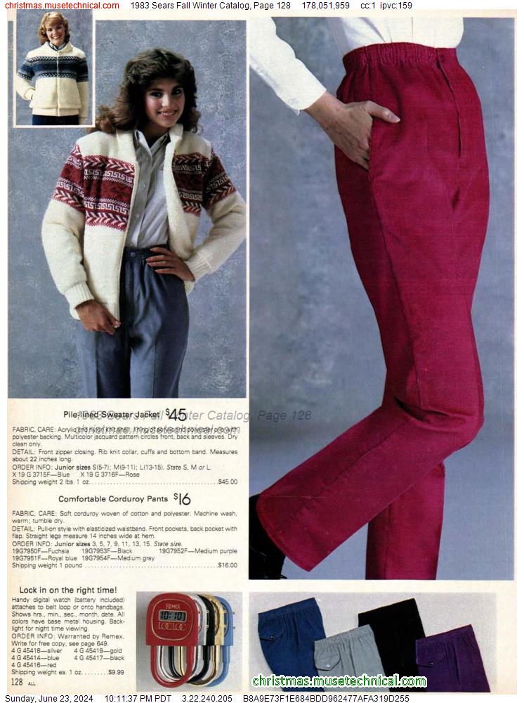 1983 Sears Fall Winter Catalog, Page 128