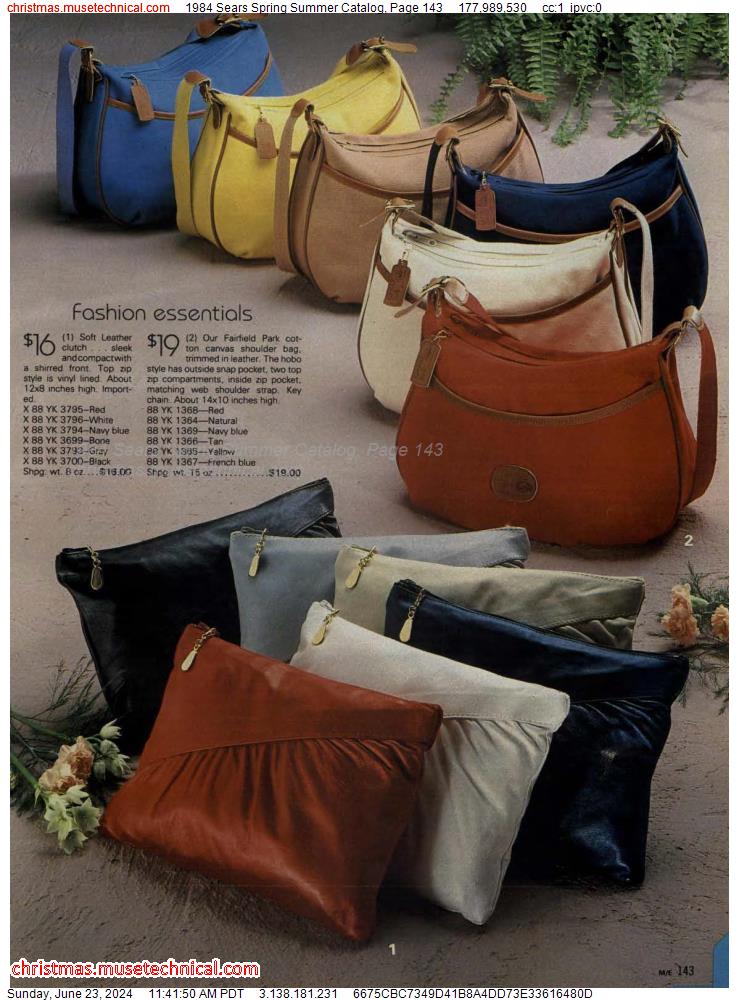 1984 Sears Spring Summer Catalog, Page 143