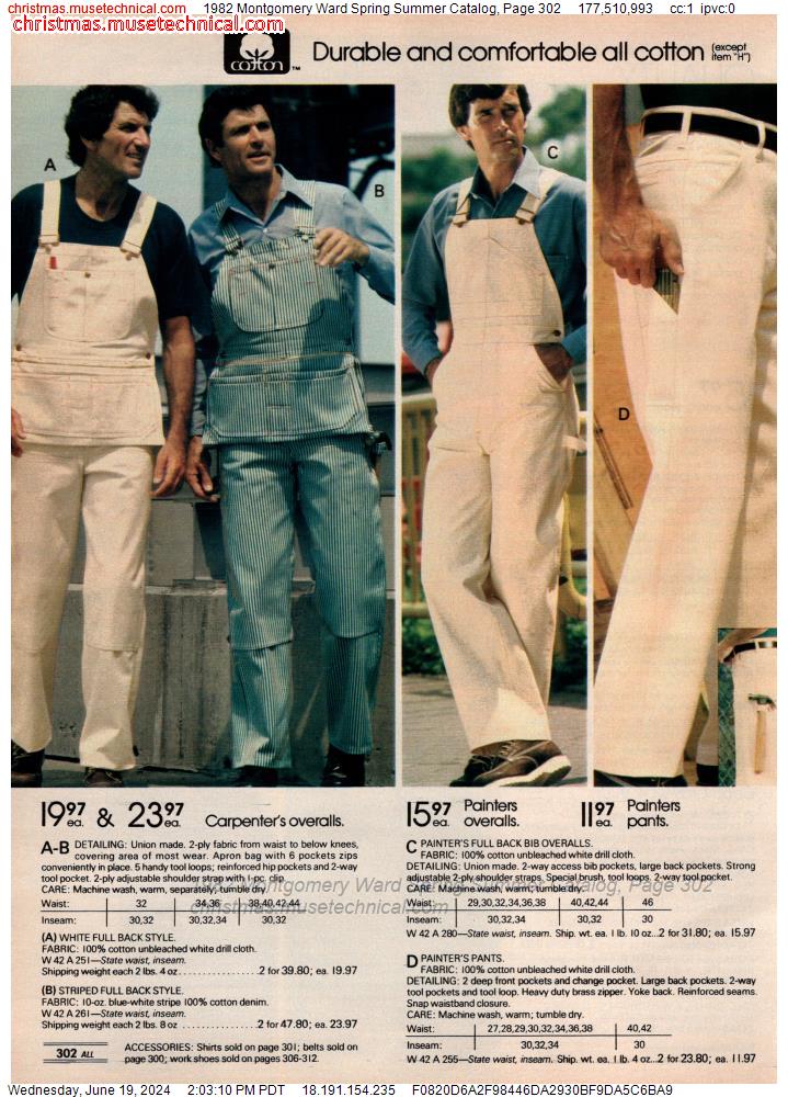 1982 Montgomery Ward Spring Summer Catalog, Page 302