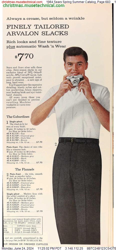1964 Sears Spring Summer Catalog, Page 683