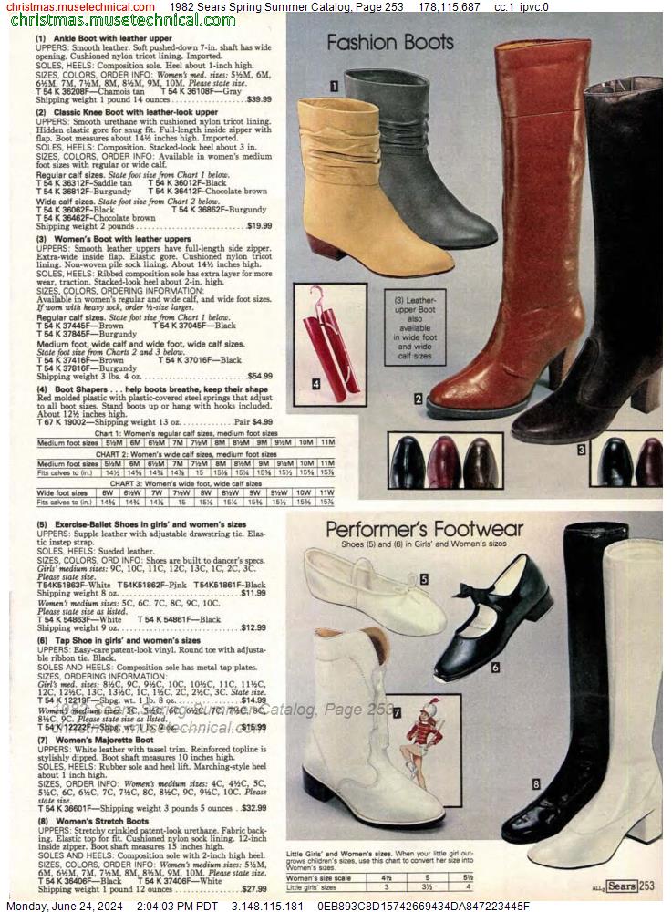 1982 Sears Spring Summer Catalog, Page 253