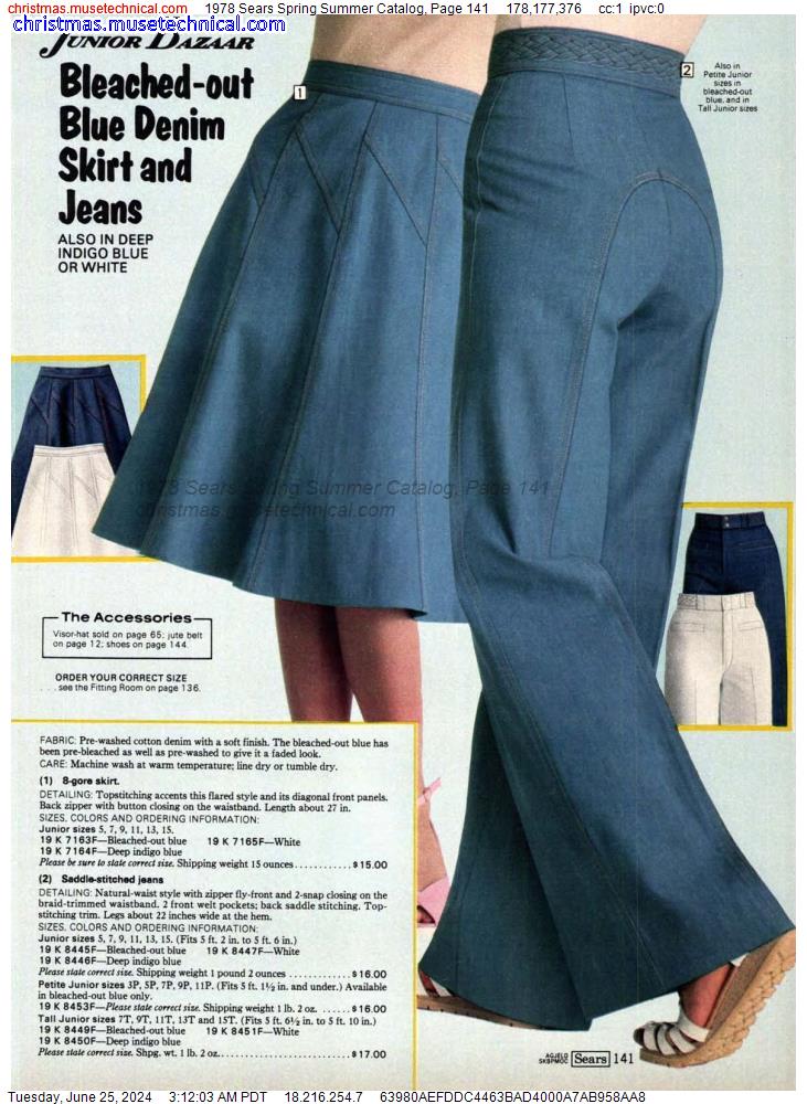 1978 Sears Spring Summer Catalog, Page 141