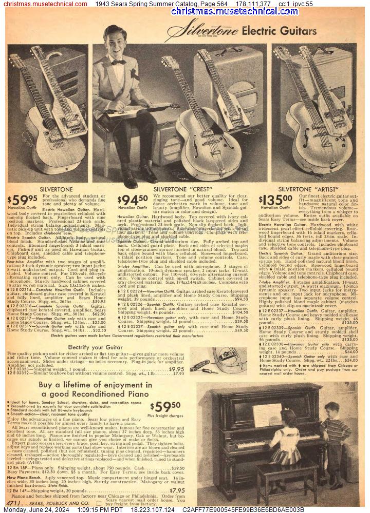 1943 Sears Spring Summer Catalog, Page 564