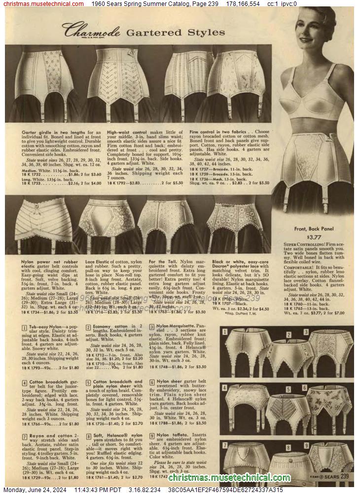 1960 Sears Spring Summer Catalog, Page 239