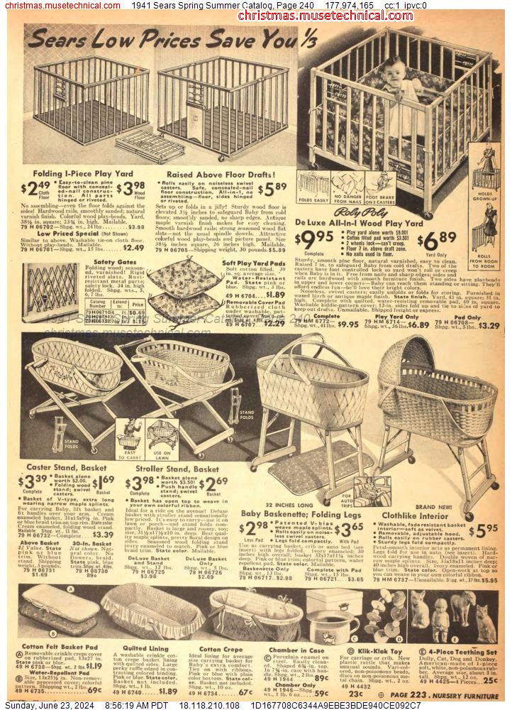 1941 Sears Spring Summer Catalog, Page 240