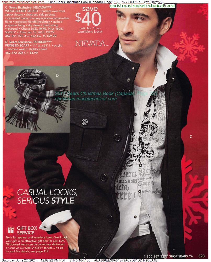 2011 Sears Christmas Book (Canada), Page 323