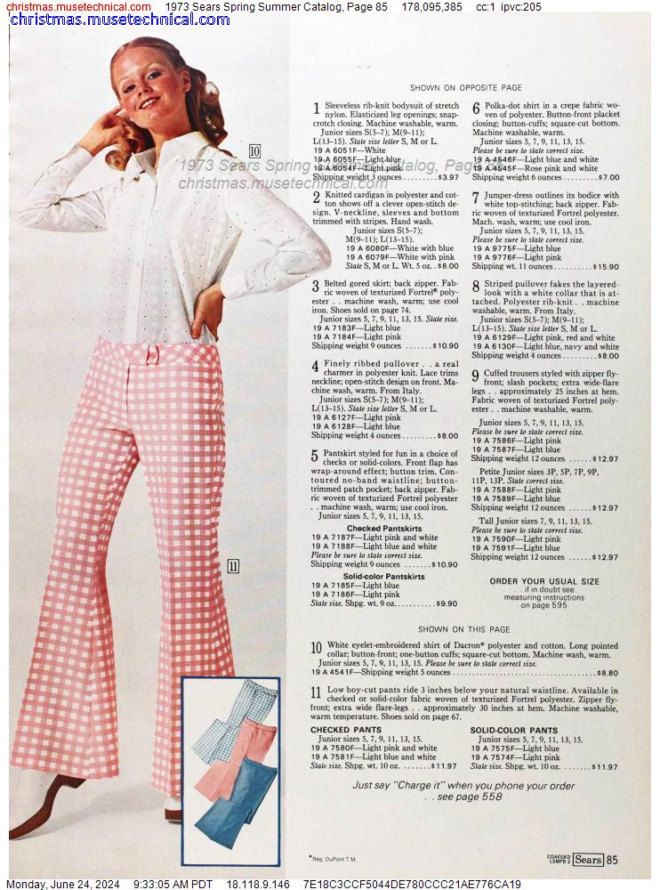 1973 Sears Spring Summer Catalog, Page 85