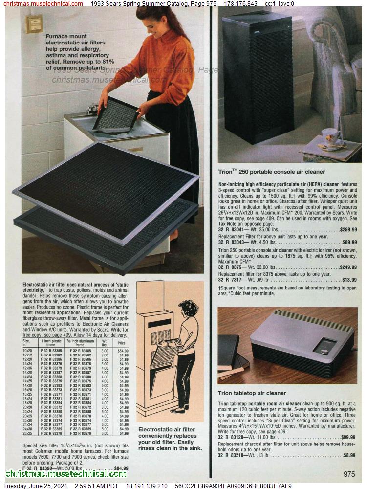 1993 Sears Spring Summer Catalog, Page 975