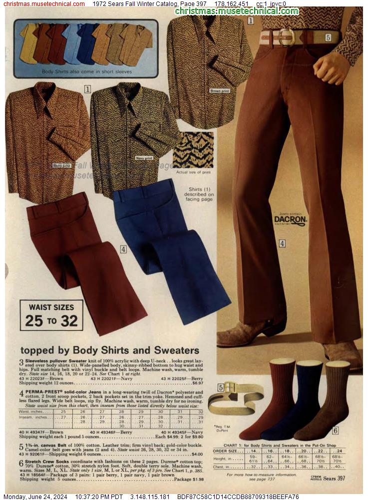 1972 Sears Fall Winter Catalog, Page 397