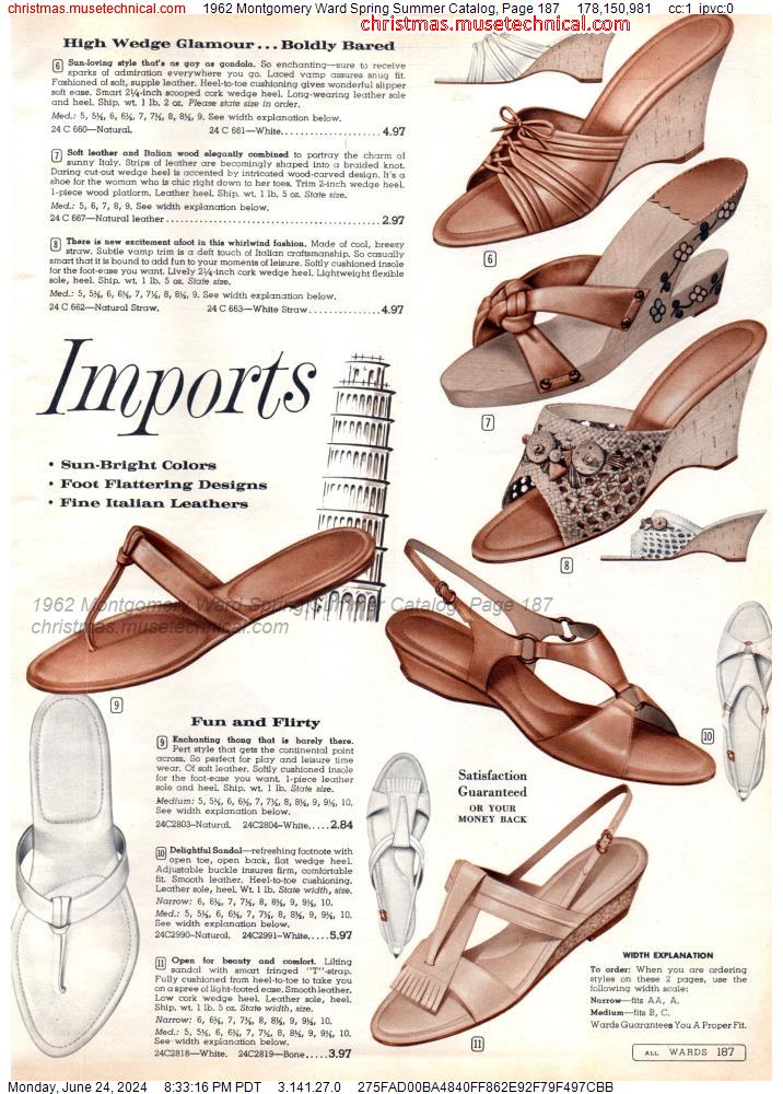 1962 Montgomery Ward Spring Summer Catalog, Page 187