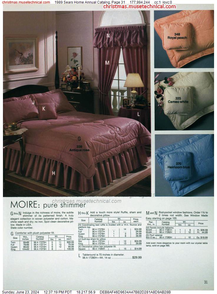 1989 Sears Home Annual Catalog, Page 31