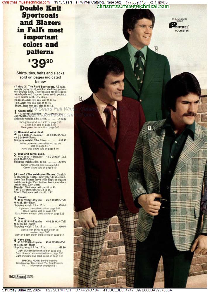 1975 Sears Fall Winter Catalog, Page 562