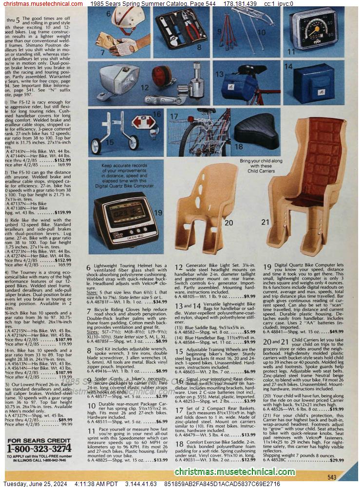 1985 Sears Spring Summer Catalog, Page 544