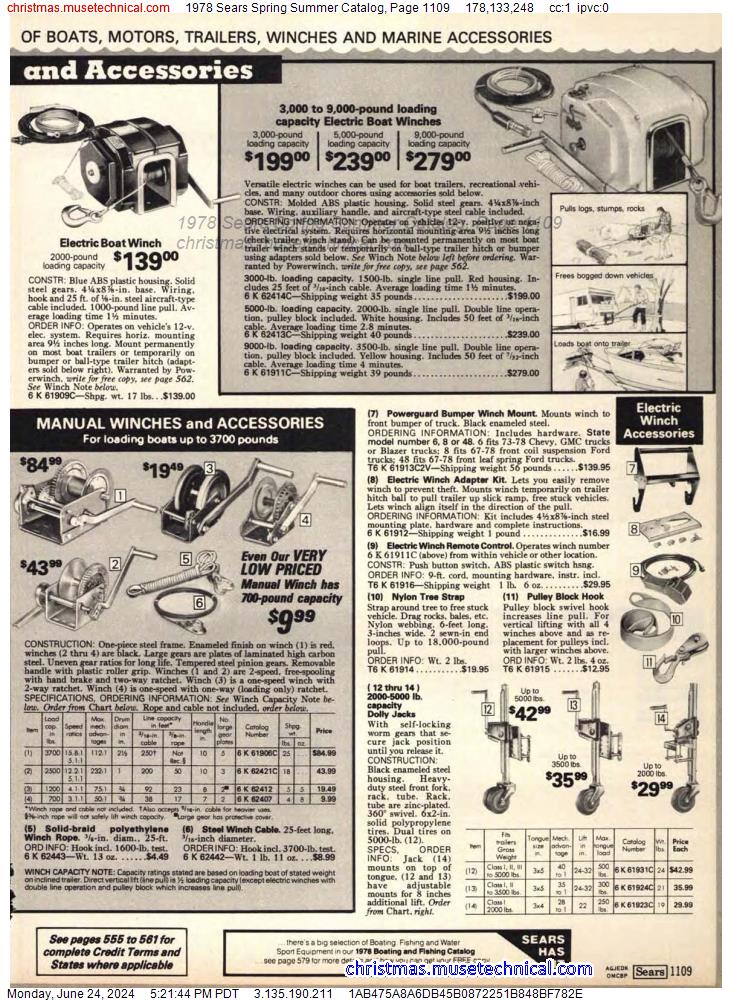 1978 Sears Spring Summer Catalog, Page 1109