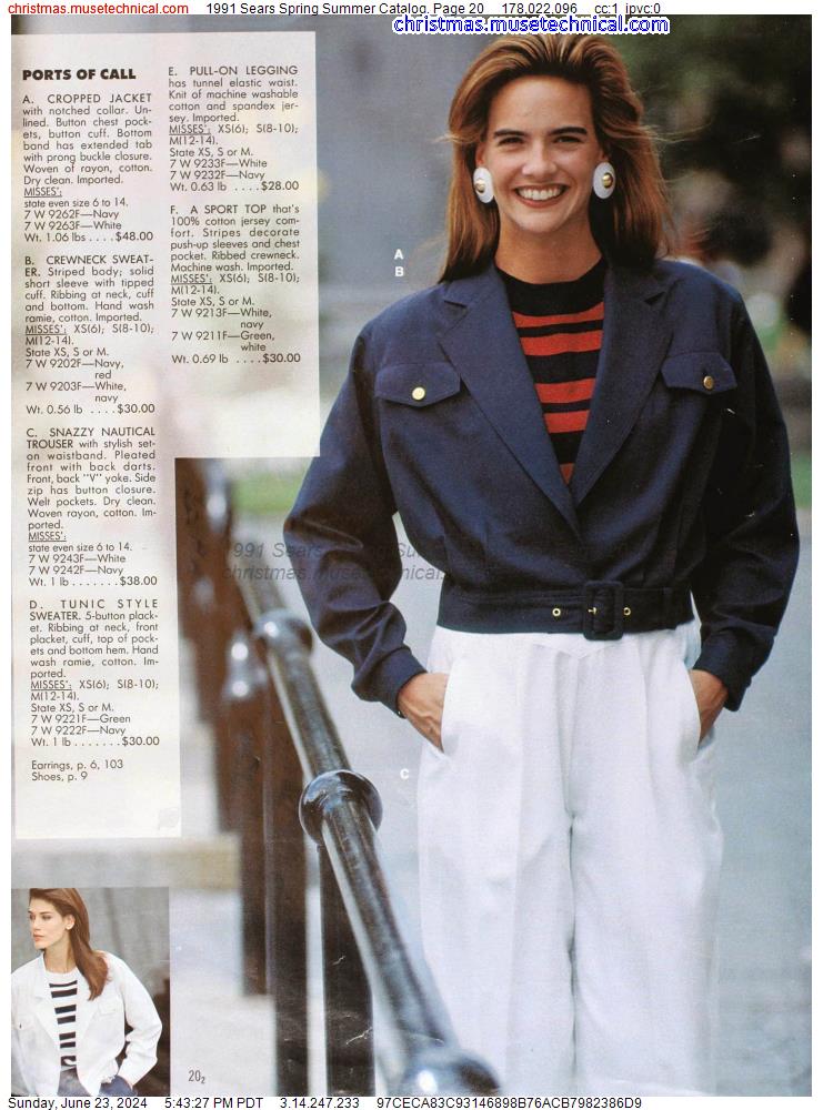 1991 Sears Spring Summer Catalog, Page 20