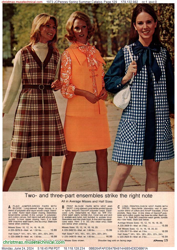 1973 JCPenney Spring Summer Catalog, Page 129