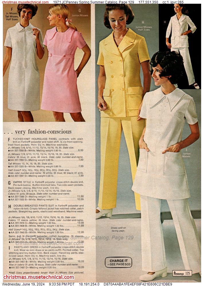 1971 JCPenney Spring Summer Catalog, Page 129