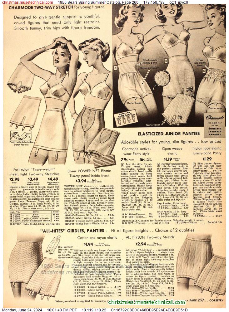 1950 Sears Spring Summer Catalog, Page 260