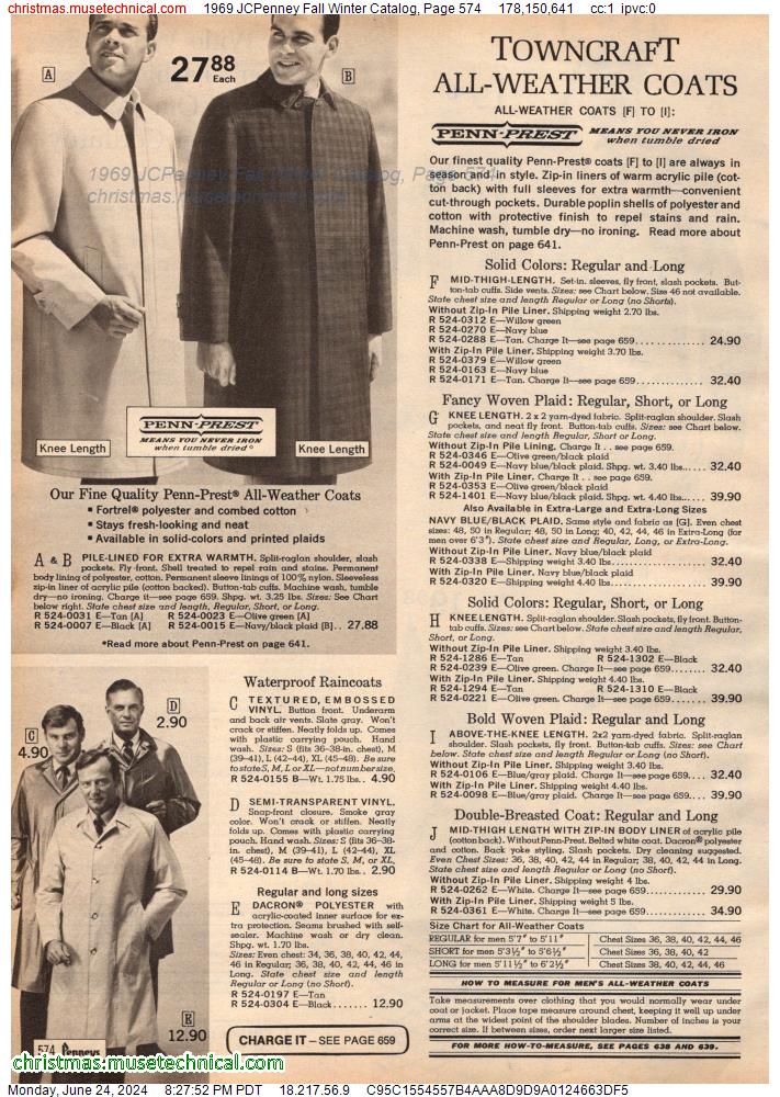 1969 JCPenney Fall Winter Catalog, Page 574