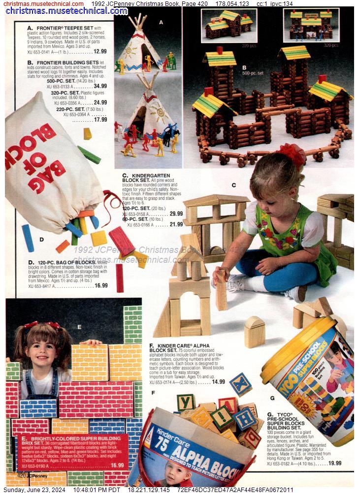 1992 JCPenney Christmas Book, Page 420