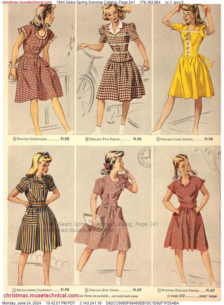 1944 Sears Spring Summer Catalog, Page 241