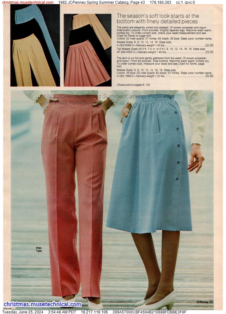 1982 JCPenney Spring Summer Catalog, Page 43