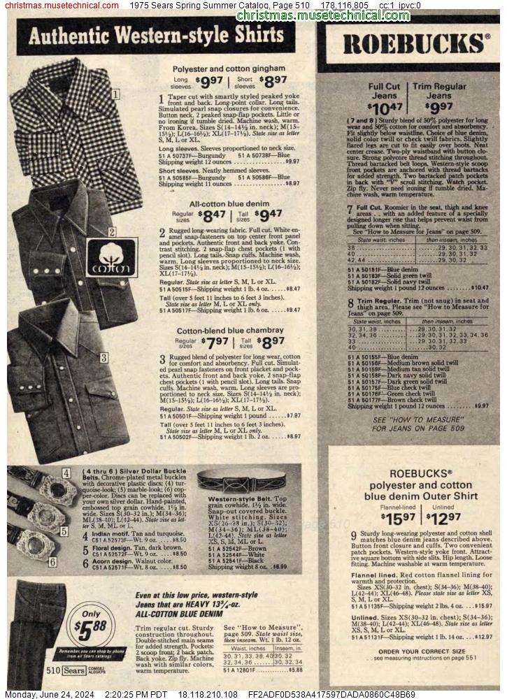 1975 Sears Spring Summer Catalog, Page 510