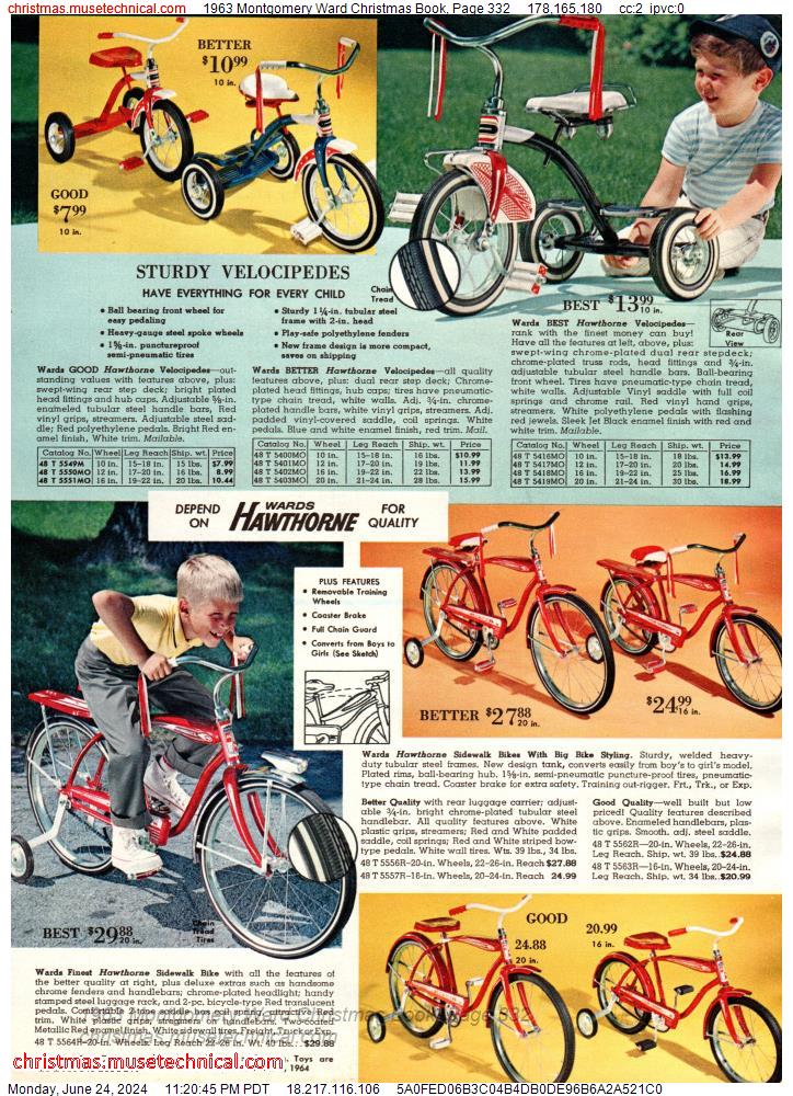 1963 Montgomery Ward Christmas Book, Page 332