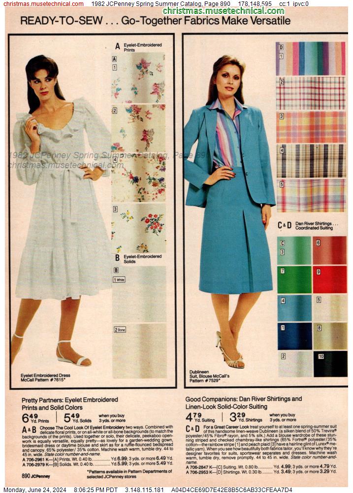 1982 JCPenney Spring Summer Catalog, Page 890
