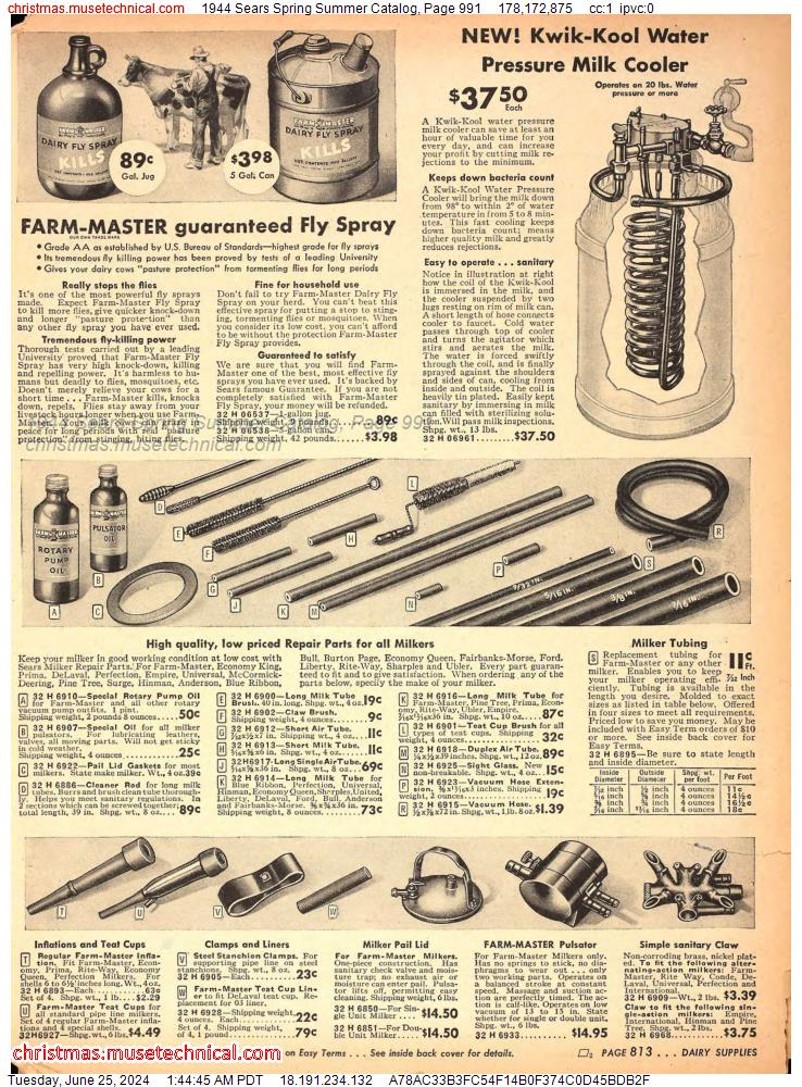 1944 Sears Spring Summer Catalog, Page 991