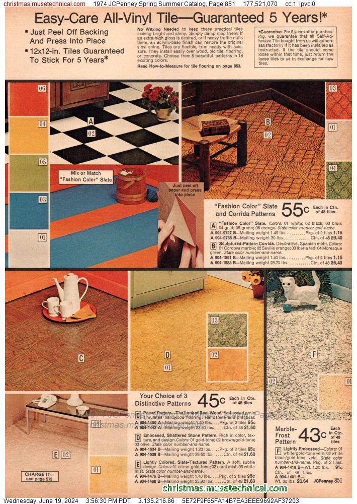 1974 JCPenney Spring Summer Catalog, Page 851