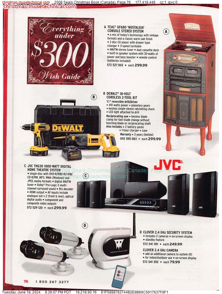 2008 Sears Christmas Book (Canada), Page 76