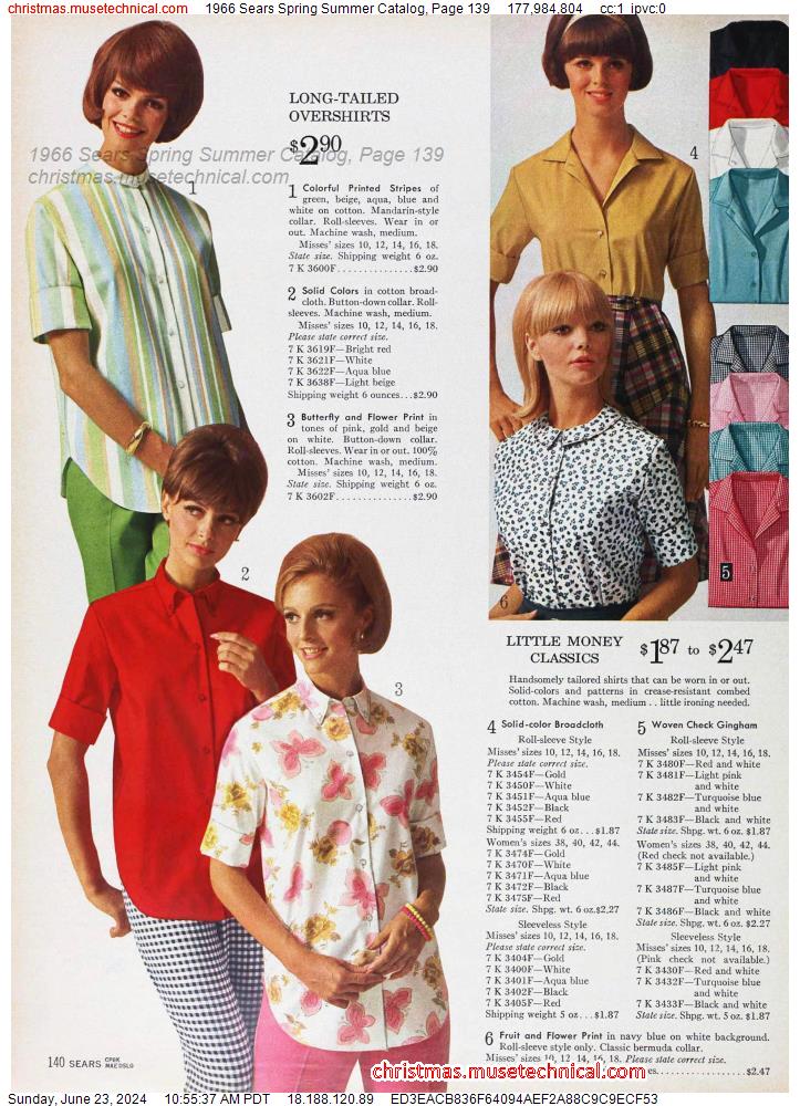 1966 Sears Spring Summer Catalog, Page 139