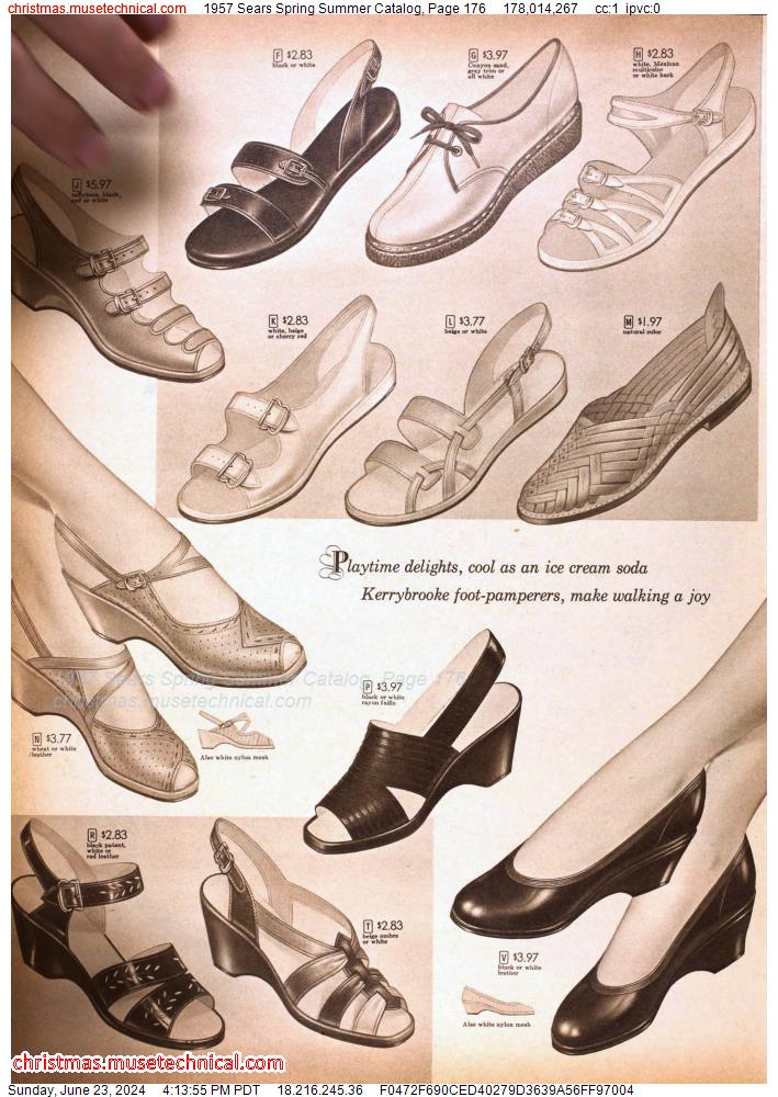 1957 Sears Spring Summer Catalog, Page 176