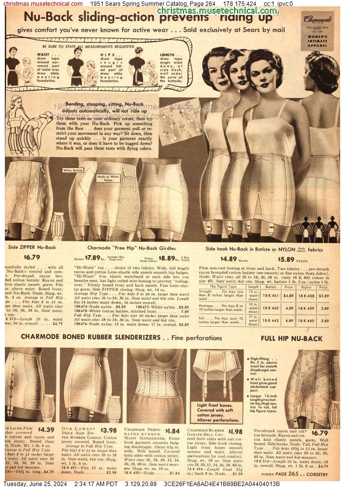 1951 Sears Spring Summer Catalog, Page 264