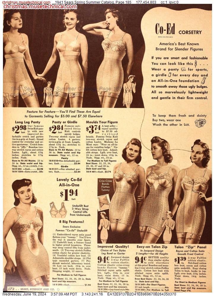 1941 Sears Spring Summer Catalog, Page 185