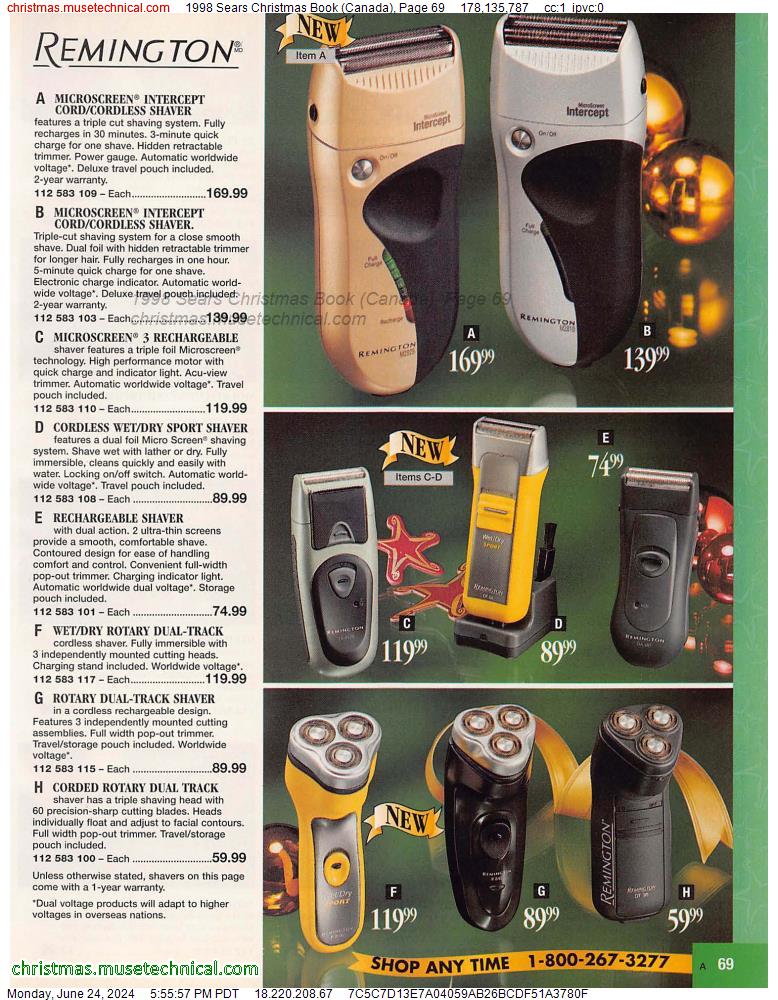 1998 Sears Christmas Book (Canada), Page 69