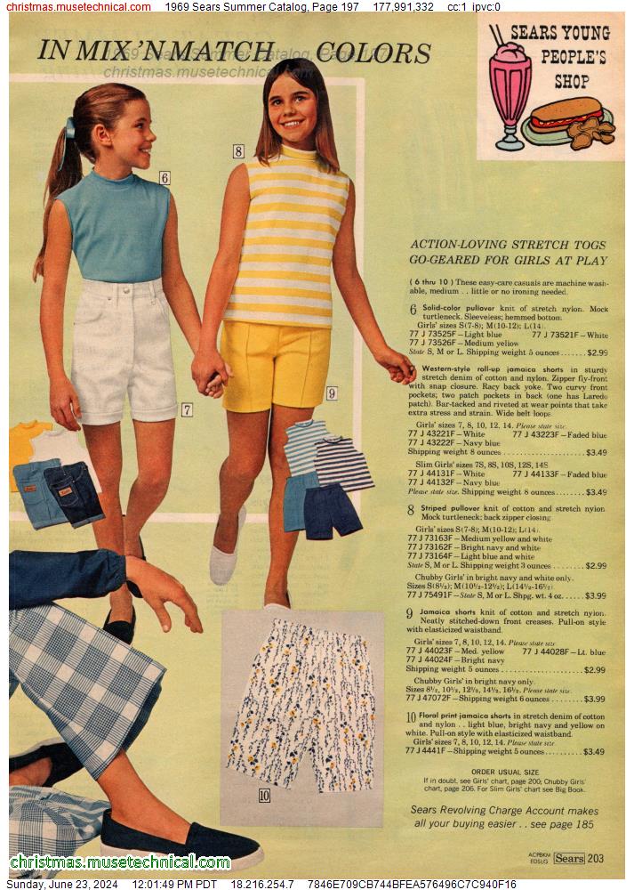 1969 Sears Summer Catalog, Page 197