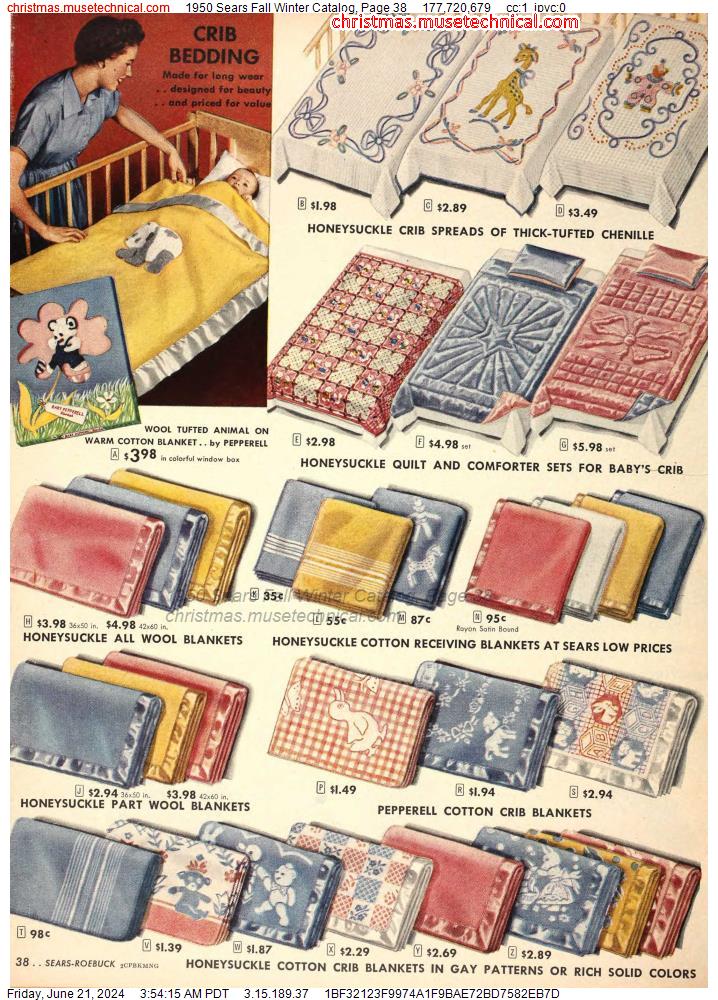 1950 Sears Fall Winter Catalog, Page 38
