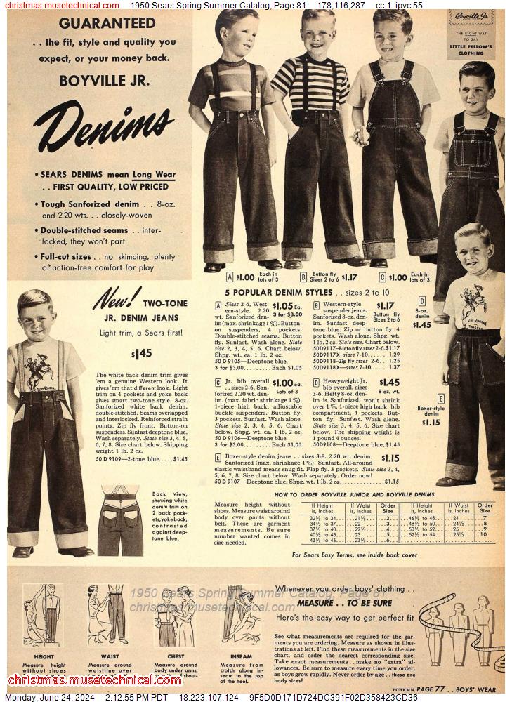 1950 Sears Spring Summer Catalog, Page 81