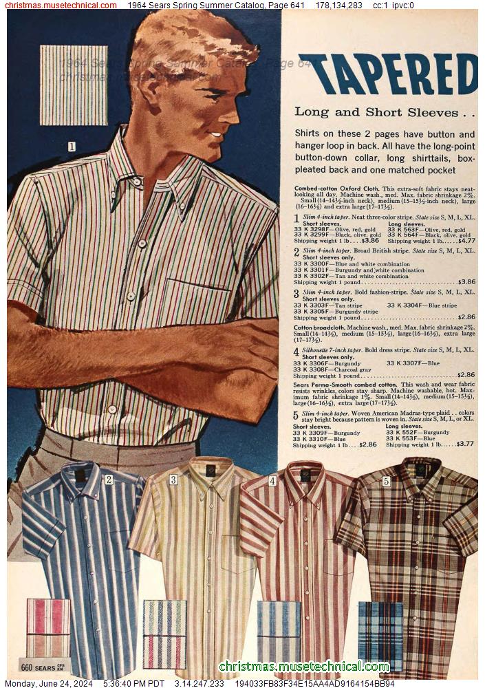 1964 Sears Spring Summer Catalog, Page 641