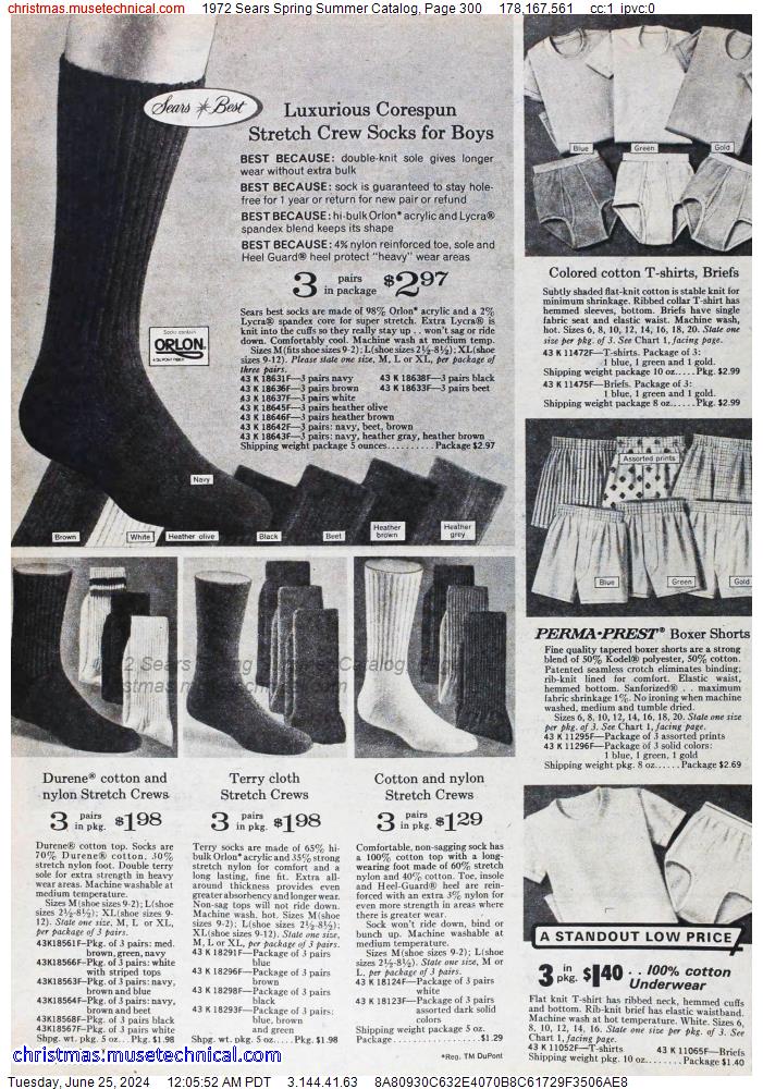 1972 Sears Spring Summer Catalog, Page 300