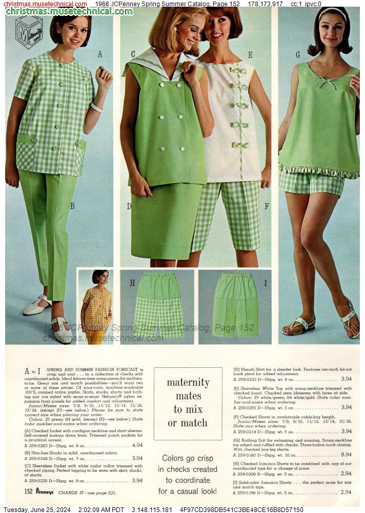 1966 JCPenney Spring Summer Catalog, Page 152