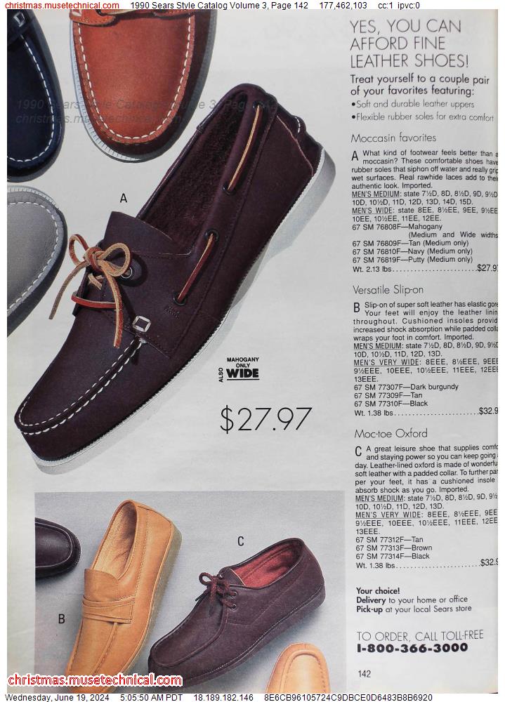 1990 Sears Style Catalog Volume 3, Page 142