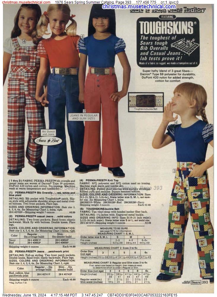 1976 Sears Spring Summer Catalog, Page 393