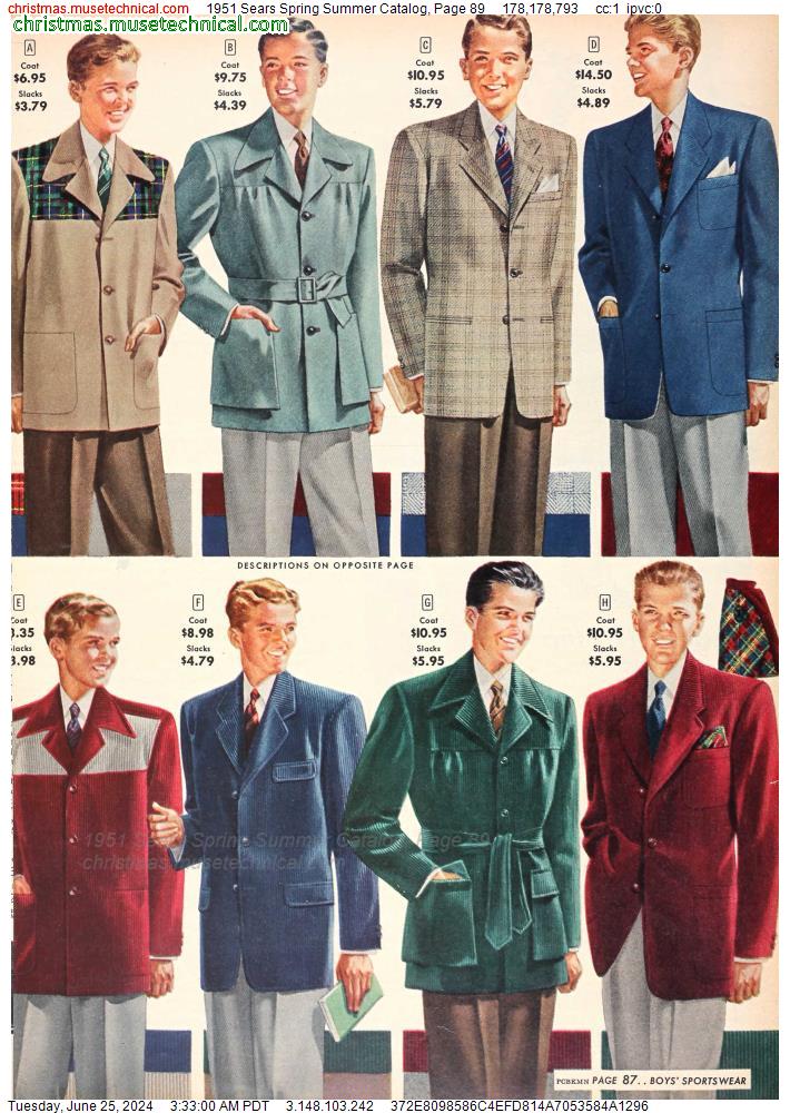 1951 Sears Spring Summer Catalog, Page 89