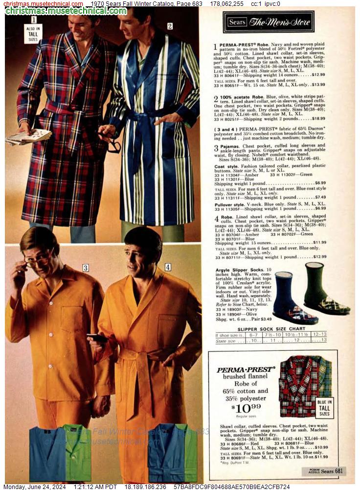 1970 Sears Fall Winter Catalog, Page 683