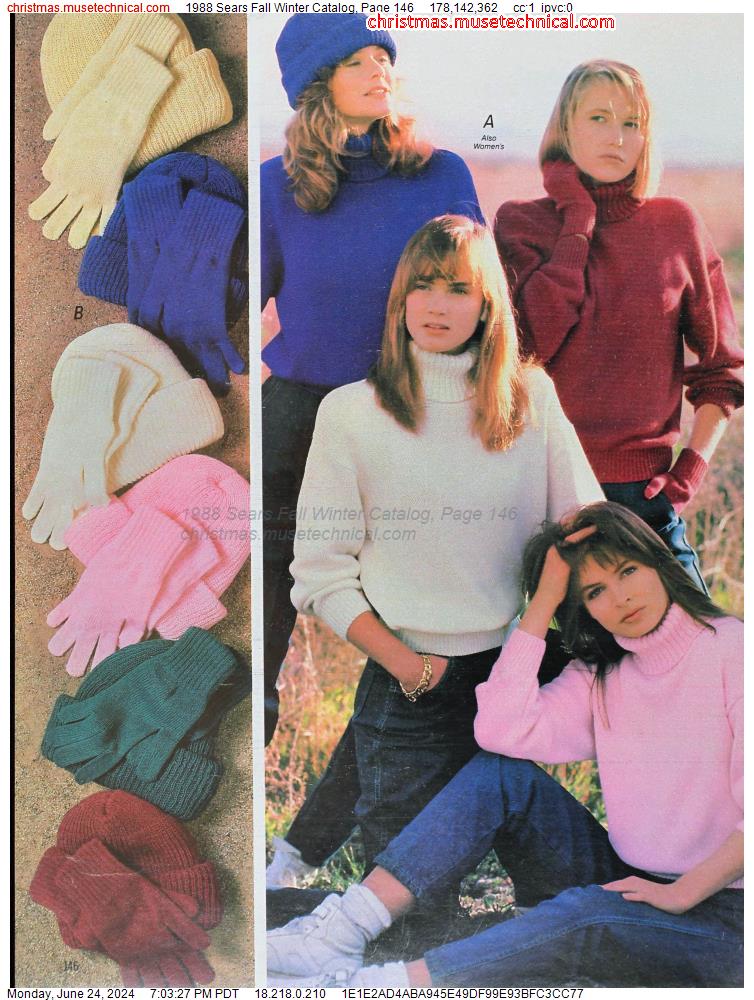 1988 Sears Fall Winter Catalog, Page 146