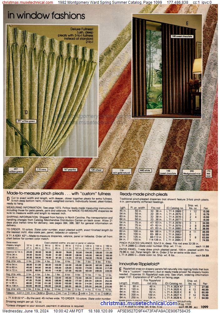 1982 Montgomery Ward Spring Summer Catalog, Page 1099