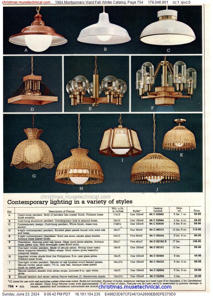 1984 Montgomery Ward Fall Winter Catalog, Page 754